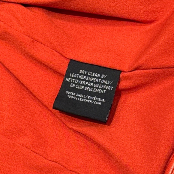 Lamarque Womens Leather Jacket Donna in grenadine, size M - Picture 15 of 16